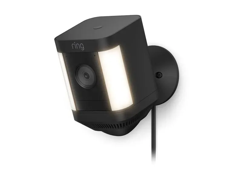 Ring Spotlight Cam Plus Plug-In 1080p уличная камера, черная 78817293